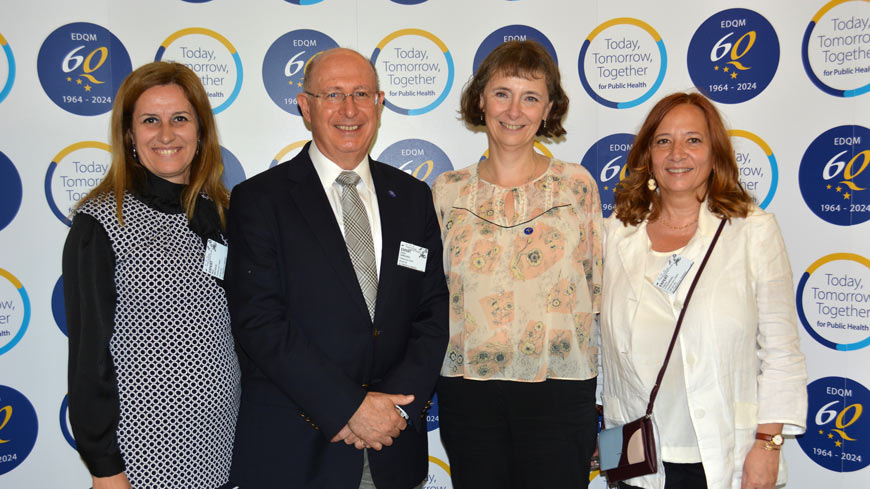 From left to right: Dr Marija Malešević, Prof. Dr Salvador Cañigueral Folcará, Ms Cathie Vielle, Dr Eugenia Cogliandro (respectively second Vice Chair, Chair, Secretary and First Vice Chair of the EPC)